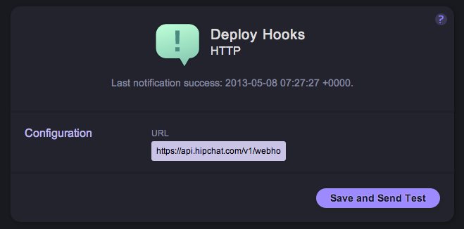 Deploy Hooks設定画面の画像
